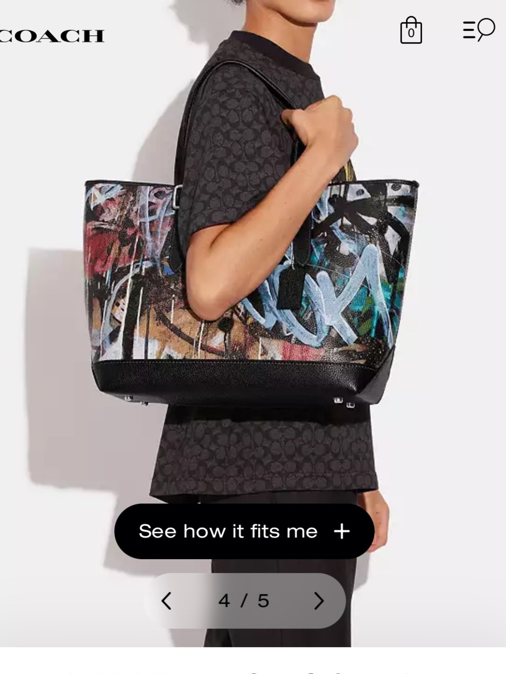 Coach X Mint + Serf Carriage Tote Black Multicolor NWT - Picture 16 of 16